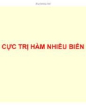 Bài giảng Giải tích 2: Cực trị hàm nhiều biến - Trần Ngọc Diễm (Phần 2)