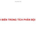 Bài giảng Giải tích 2: Đổi biến trong tích phân bội ba - Trần Ngọc Diễm