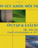 Bài giảng Sức khỏe môi trường: Chương 8 - ThS. Trần Thị Tuyết Hạnh