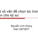 Bài giảng Một số vấn đề chọn lọc trong toán dành cho kỹ sư: Phần 2 - Nguyễn Linh Giang