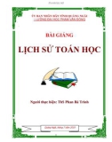 Bài giảng Lịch sử Toán học - ĐH Phạm Văn Đồng