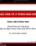 Bài giảng Giải tích 2: Đạo hàm và vi phân hàm hợp - Tăng Lâm Tường Vinh