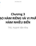 Bài giảng Toán cho tin học: Chương 2 - ThS. Huỳnh Văn Kha