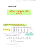 Bài giảng Cơ lưu chất - Chương 4: Động lực học lưu chất