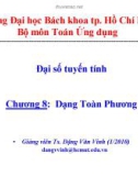 Bài giảng Đại số tuyến tính: Chương 8 - TS. Đặng Văn Vinh