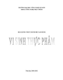 Bài giảng Thực hành hệ Cao đẳng Vi sinh thực phẩm - ĐH Công nghệ Sài gòn