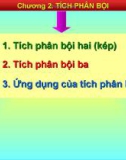 Bài giảng Toán cao cấp - Chương 2: Tích phân bội