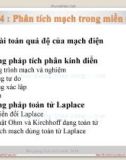 Bài giảng Giải tích mạch: Chương 4.1 - Đỗ Quốc Tuấn