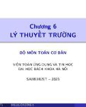 Bài giảng Giải tích II: Chương 6 - Lý thuyết trường