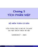 Bài giảng Giải tích II: Chương 5 - Tích phân mặt