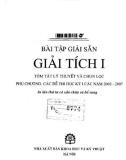 Hướng dẫn giải bài tập Giải tích I