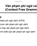 Bài giảng Toán giải tích - Chương 5: Văn phạm phi ngữ cảnh