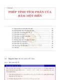 Giải tích hàm một biến - Toán cao cấp: Phần 2