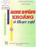 Vận chuyển dinh dưỡng khoáng ở thực vật: Phần 1