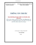 Thông tin thuốc cập nhật thông tin dược lý đối với chế phẩm chứa Diacerein (Điều chỉnh chống chỉ định chế phẩm chứa Diacerein của công văn số: 5543/QLD-ĐK ngày 27/03/2015 và cập nhật cảnh báo, thận trọng khi sử dụng)