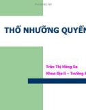 THỔ NHƯỠNG QUYỂN