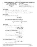 Đề thi cuối kỳ học kỳ I năm học 2019-2020 môn Toán 2 - ĐH Sư phạm Kỹ thuật
