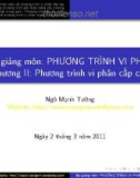 Chương 2 : Phương trình vi phân - Ngô Mạnh Tường