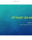 Bài giảng Kỹ thuật lên men: Chương 1 - Phạm Tuấn Anh