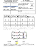 Đáp án đề thi cuối học kỳ I năm học 2017-2018 môn Kỹ thuật điện - Điện tử (Mã đề 4D) - ĐH Sư phạm Kỹ thuật
