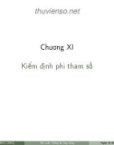 Bài giảng Xác suất thống kê ứng dụng trong kinh tế xã hội: Chương 11 - ĐH Thăng Long