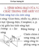 Bài giảng Vật lý đại cương 2: Cơ học lượng tử (TS. Lý Anh Tú)