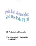 phân loại vi sinh vật bằng sinh học phân tử (tt)