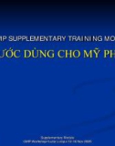 Bài thuyết trình GMP supplementary training module: Nước dùng cho mỹ phẫm