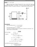 BÀI TẬP LỚN MÔN HỌC THỦY LỰC - GVHD THẦY LÊ VĂN THÔNG