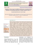 Qualitative traits, genetic variability and character association for the potential use in breeding programme of mango (Mangifera indica L.)