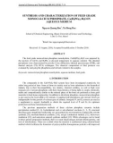 Synthesis and characterization of feed grade monocalcium phosphate, Ca(h2po4)2·H2O in aqueous medium