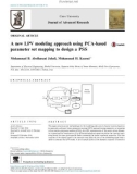 A new LPV modeling approach using PCA-based parameter set mapping to design a PSS