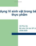 Bài giảng Ứng dụng vi sinh vật trong bảo quản thực phẩm