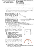 Đề thi cuối học kỳ III năm học 2017-2018 môn Vật lý đại cương 1 - ĐH Sư phạm Kỹ thuật