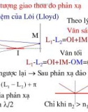 Vật lý đại cương - Quang học sóng phần 2