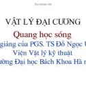 Vật lý đại cương - Quang học sóng phần 1