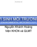 Bài giảng Vi sinh môi trường