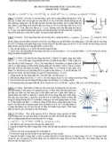 Đề thi tuyển sinh hệ kỹ sư tài năng 2014 môn Vật lý - ĐH Bách khoa Hà Nội