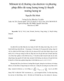 Môment từ dị thường của electron và phương pháp điều cắt xung lượng trong lý thuyết trường lượng tử