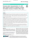 Genome-wide characterization of a SRO gene family involved in response to biotic and abiotic stresses in banana (Musa spp.)