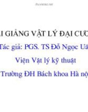 Vật lý đại cương - Cơ học lượng tử phần 3