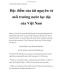 Việt Nam môi trường và cuộc sống - Phần 2