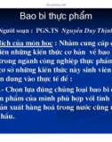 Giáo trinh : Bao bì thực phẩm part 1