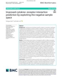 Improved cytokine–receptor interaction prediction by exploiting the negative sample space