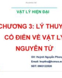 Bài giảng Vật lí hiện đại: Chương 3 - Huỳnh Nguyễn Phong Thu