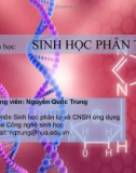 Bài giảng Sinh học phân tử 1: Chương 1 - Nguyễn Quốc Trung