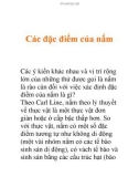 Các đặc điểm của nấm