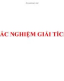 Bài giảng Trắc nghiệm Giải tích 2