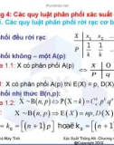 Bài giảng môn XÁC SUẤT THỐNG KÊ - CHƯƠNG 4