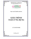 Giáo trình Toán ứng dụng - ThS. Nguyễn Hồng Nhung